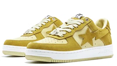 Pre-owned A Bathing Ape "bape Sta 3" Beige 1i70-191-008 Size 7