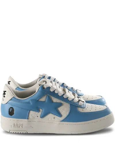 A Bathing Ape Bape Sta™ #3 Star-appliqué Sneakers In Blue