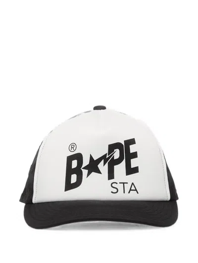 A Bathing Ape Bape Sta Baseball Cap In Black
