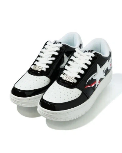 Pre-owned A Bathing Ape Bape Sta Color Block Shark Black Shoes Size 12. New.