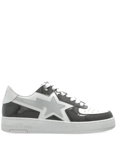 A Bathing Ape Bape Sta Icon #2 Star-patch Sneakers In White