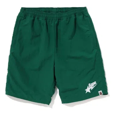 A Bathing Ape Bape Sta Logo Beach Shorts 'green'