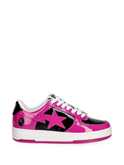 A Bathing Ape Bape Sta Low-top Sneakers In Pink
