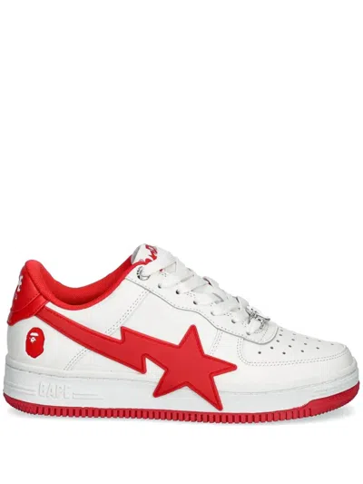 A Bathing Ape Bape Sta Os #2 Sneakers In 红色