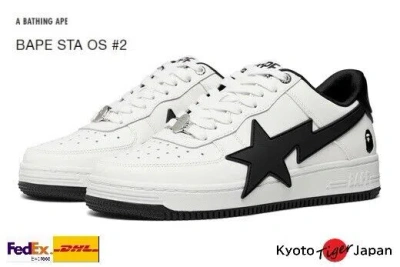 Pre-owned A Bathing Ape Bape Sta Os 2 ( Black ) 1k20-191-314 Casual June 2024 Model In White,black