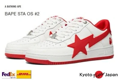 Pre-owned A Bathing Ape Bape Sta Os 2 ( Red ) 1k20-191-314 Casual June 2024 Model In White,red