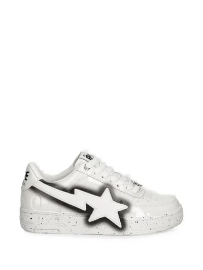 A Bathing Ape Bape Sta Os #2 Sneakers In White