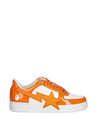 A Bathing Ape Bape Sta Os #3 M2 Sneakers In Orange