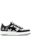 A Bathing Ape Bape Sta Panelled Sneakers In Black