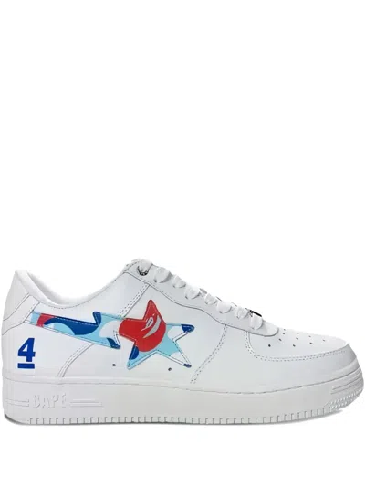 A Bathing Ape Bape Sta Paris 4th Anniversary Sneakers In White