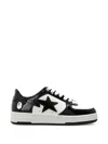 BAPE STA 亮面皮质运动鞋