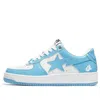 A Bathing Ape Bape Sta Patent Leather 'white Blue '