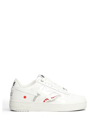 A Bathing Ape Bape Sta™ Shark Sneakers In White