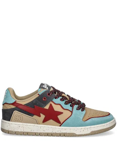 A Bathing Ape Bape Sta Sneakers In Brown