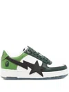 A Bathing Ape Bape Sta Sneakers In Green
