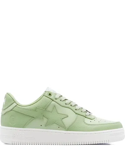 A Bathing Ape Bape Sta Sneakers In Green