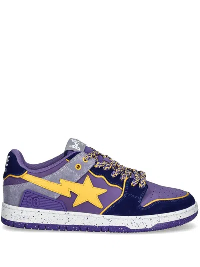 A Bathing Ape Bape Sta Sneakers In Purple