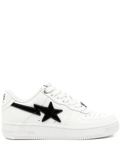 A Bathing Ape Bape Sta Sneakers In White