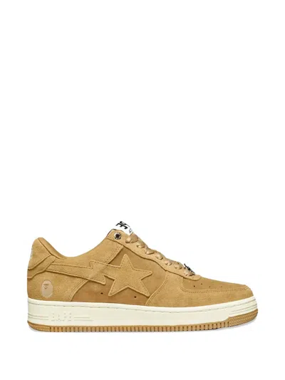 A Bathing Ape Bapesta Low M1 Star-motif Sneakers In Neutral