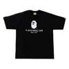 A Bathing Ape Basic Alphabet Logo T-shirt 'black White'