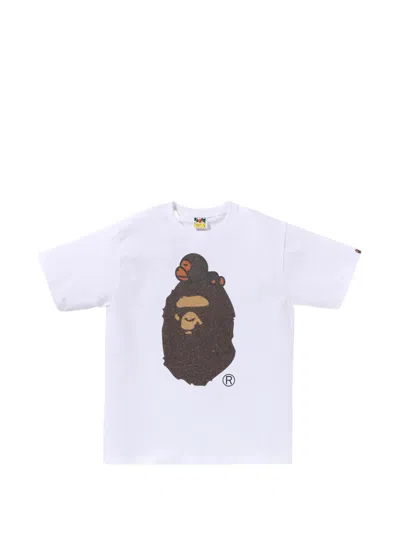 A Bathing Ape Beads Milo T-shirt In White