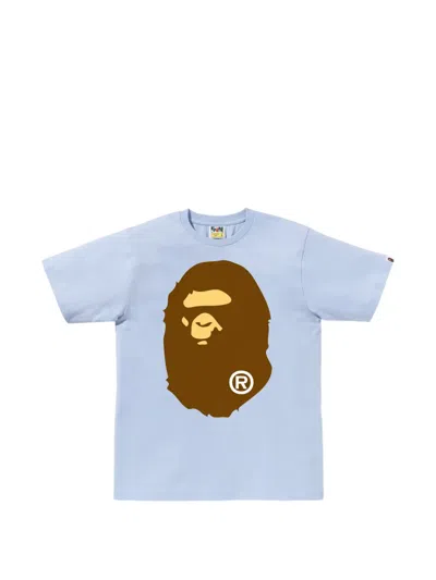 A Bathing Ape Big Ape Head Cotton T-shirt In Blue