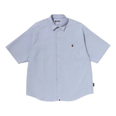 A Bathing Ape Big College Shirt 'blue'