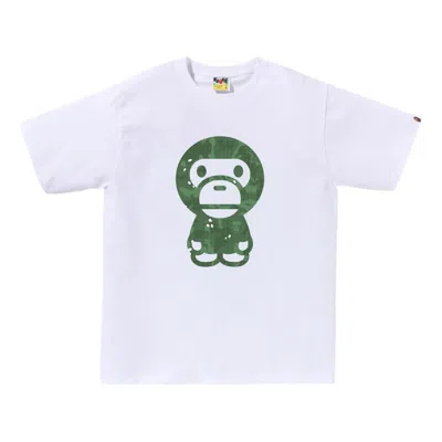 A Bathing Ape Bitmap Big Baby Milo Tee 'white'