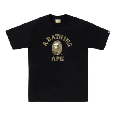 A Bathing Ape Bitmap College Tee 'black'