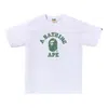 A Bathing Ape 카무플라주 프린트 티셔츠 In White