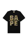 A Bathing Ape Bitmap Logo T-shirt In Black