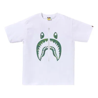 A Bathing Ape Bitmap Shark Tee 'white'