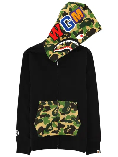 A Bathing Ape Black Camouflage Full Zip Sweatshirt