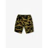 A BATHING APE CAMO BRAND-PATCH COTTON-CANVAS SHORTS 10-13 YEARS