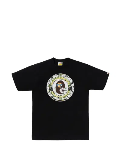 A Bathing Ape Busy Works Graphic-print T-shirt In Black
