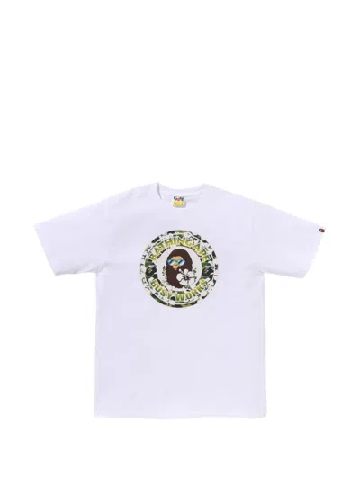 A Bathing Ape Busy Works Graphic-print T-shirt In White