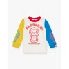 A BATHING APE BY MILO COLOUR-BLOCK COTTON-JERSEY T-SHIRT 9 MONTHS-5 YEAR