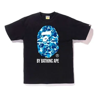 A Bathing Ape Camo Ape Head Logo T-shirt 'black Blue'