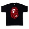A Bathing Ape Camo Ape Head T-shirt 'black Red'