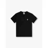 A Bathing Ape Lack X Green Camo Ape Point Embroidered Cotton-jersey T-shirt 2-9 Y In Black X Green