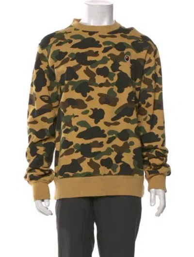 Pre-owned A Bathing Ape Camo Camouflage Print Sweatshirt In Neutral