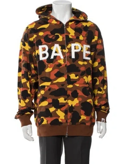 Pre-owned A Bathing Ape Camo Camouflage Print W/ Tags In Orange