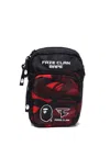 A Bathing Ape Camo Gadget Pouch In Black