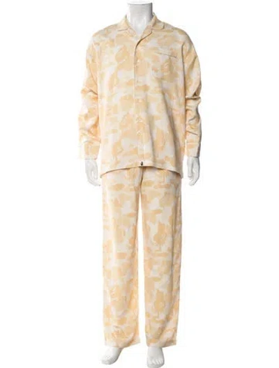 Pre-owned A Bathing Ape Camo Printed Pajama Set In Neutral