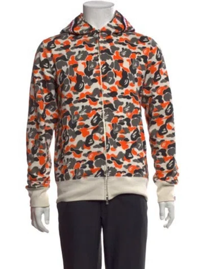 Pre-owned A Bathing Ape Camo Shark Camouflage Print Hoodie In Multi