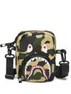 A Bathing Ape Camo Shark Mini Shoulder Bag In Multi