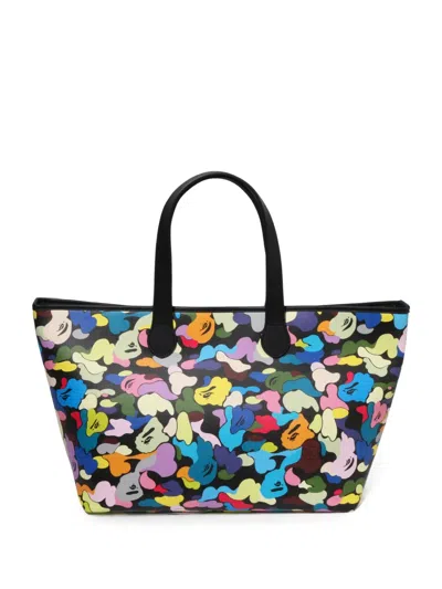 A Bathing Ape Camo-print Tote Bag In Multi