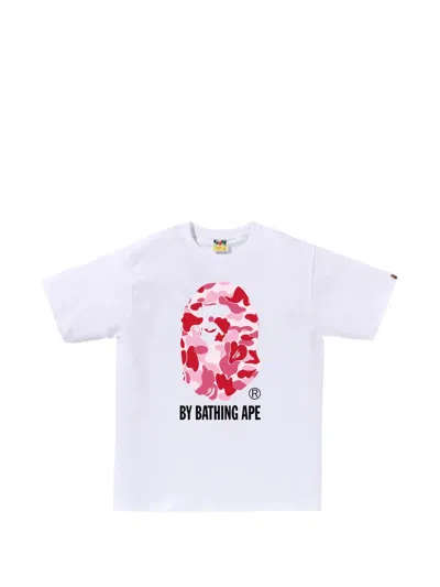 A Bathing Ape Camo-print T-shirt In White