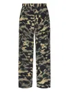 A Bathing Ape Camouflage-pattern Cargo-pocket Trousers In Multi