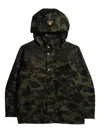 A Bathing Ape Camouflage-pattern Hooded Jacket In Black